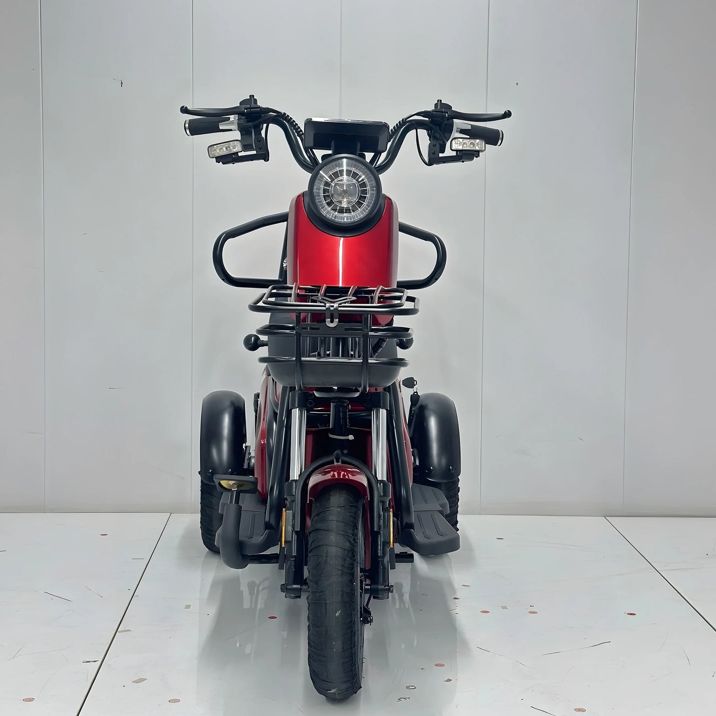 Tricicletă Electrică cu Șa Dublă, Fără Permis, 650W 60V20AH - Agrement - Roșie