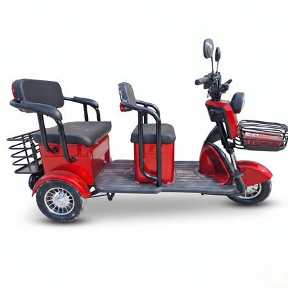 Tricicletă Electrică LONG 2 Banchete Mari Rabatabile, 1200W, 60V32AH - Agrement